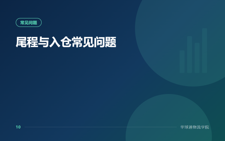 尾程与入仓常见问题