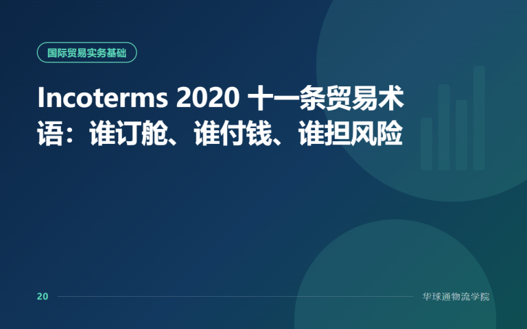 The 11 Incoterms 2020 Rules: Who Books, Who Pays, Who Bears Risk