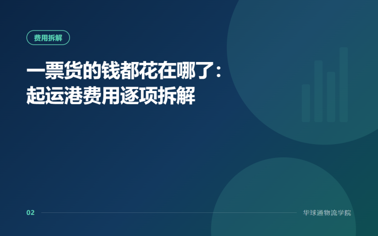 一票货的钱都花在哪了：起运港费用逐项拆解