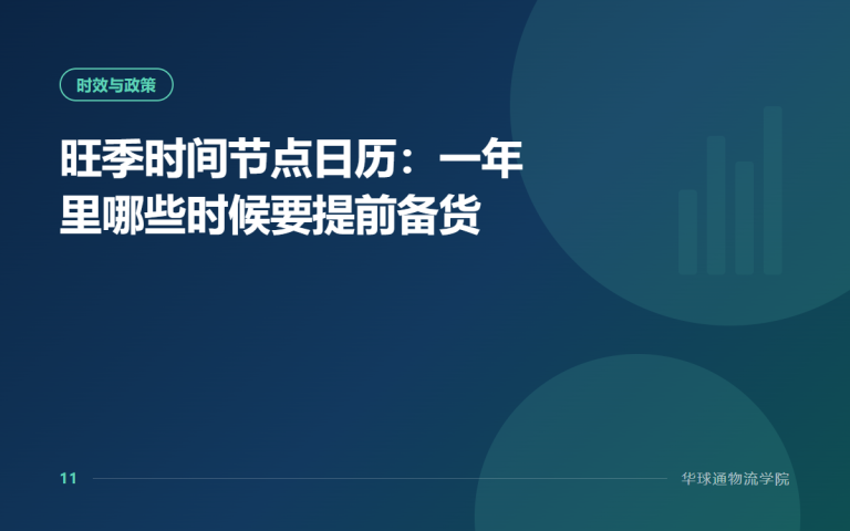 旺季时间节点日历：一年里哪些时候要提前备货
