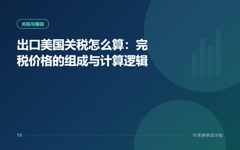 出口美国关税怎么算：完税价格的组成与计算逻辑