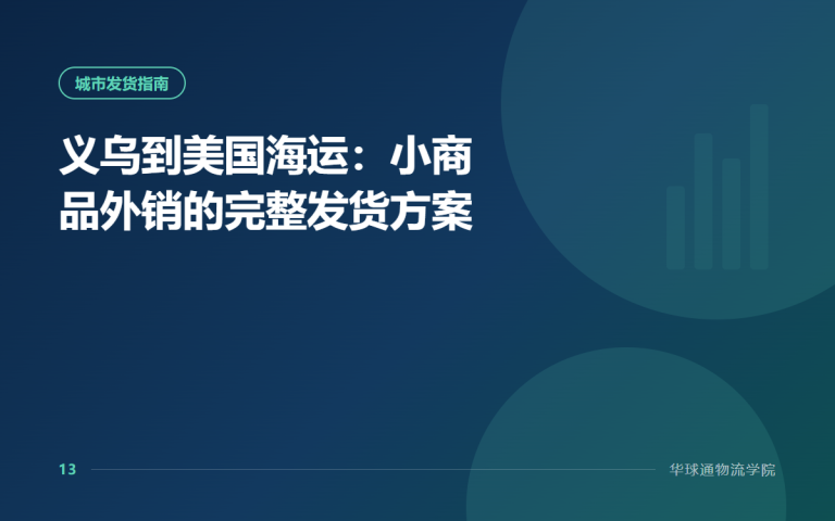 义乌到美国海运：小商品外销的完整发货方案